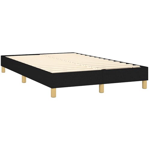 box spring s madracem LED crni 120 x 200 cm od tkanine Slike