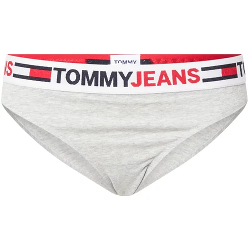 Tommy Jeans Spodnje hlačke mornarska / svetlo siva / ognjeno rdeča
