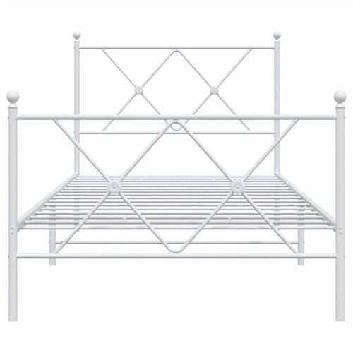  okvir kreveta uzglavlje i podnožje bijeli 90 x 200 cm Slike