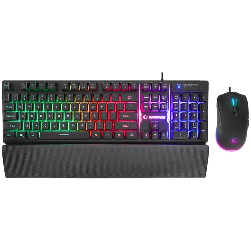 Rampage Tastatura + mi&scaron; gaming KM-RX7 FORTUNA Rainbow Backlit FULL SIZE US/ENGLISH Layout 6400 dpi Mouse COMBO SET, 39908 Cijene