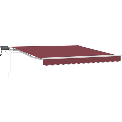 Tenda na ručno uvlačenje s LED bordo 300 x 250 cm Slike
