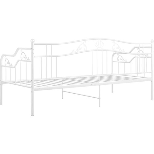  Okvir za krevet na razvlačenje bijeli metalni 90 x 200 cm Slike