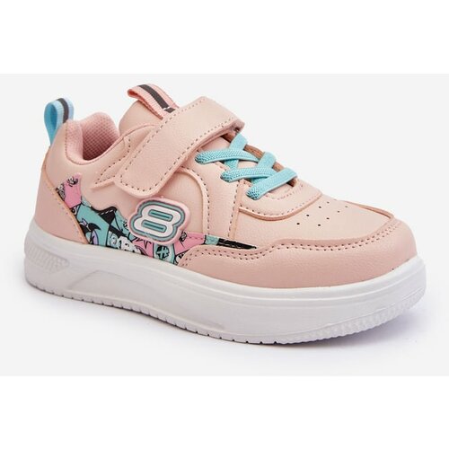 Kesi Children's Velcro Sports Shoes Pink Lucila Cene