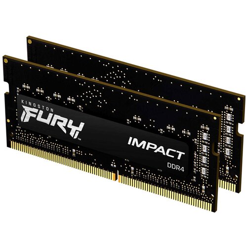Kingston FURY Impact/DDR4/komplet/32 GB: 2 x 16 GB/SO-DIMM 260-pin/3200 MHz / PC4-25600/unbuffered KF432S20IBK2/32 Slike