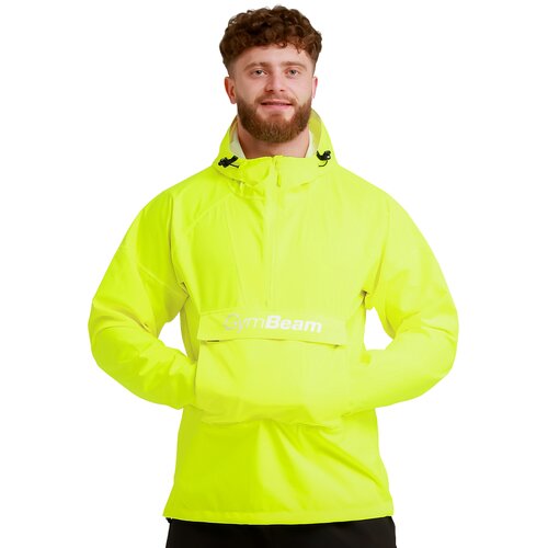 GymBeam men&amp;lsquo;s rain smock jacket citric Slike