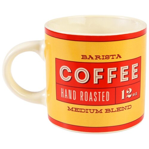 Rex London Rdeče-kremno bela keramična skodelica 350 ml Barista &amp;ndash; Slike