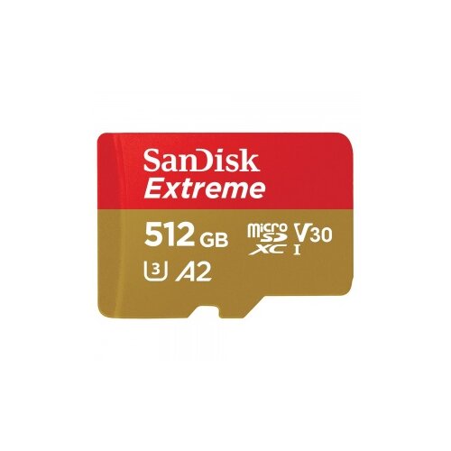 Sandisk memorijska kartica extreme microsdxc 512GB + sd adapter + rescuepro deluxe 160MB/s A2 C10 V30 uhs-i U3 Cene