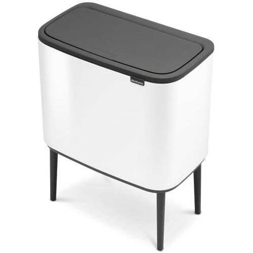 Brabantia Bo Touch Bin 36 L z vložkom iz umetne mase - Bela Slike