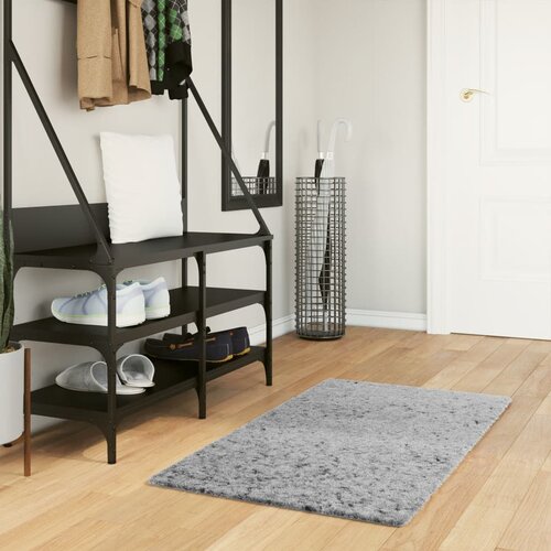 vidaXL Košata preproga moderna siva 60x110 cm Cene