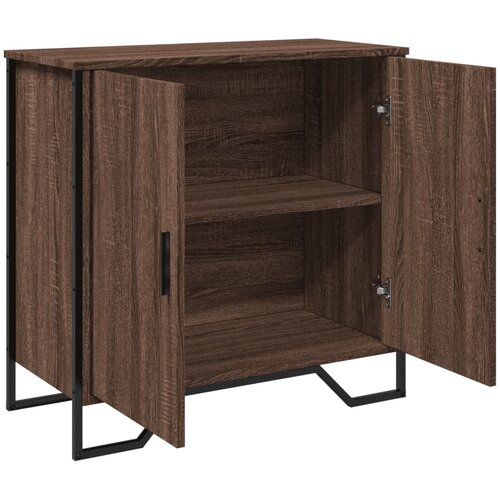  Komoda boja smeđeg hrasta 78x35,5x74,5 cm konstruirano drvo Slike