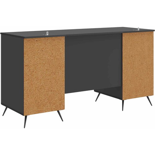  Stol Crna 142,5 x 50 x 75 cm Konstruirano drvo Slike