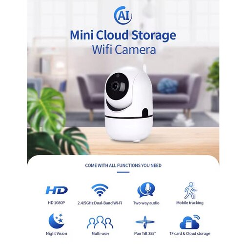  SecTec 291 - 2MP WiFi Tuya PTZ unutrašnja kamera Cene