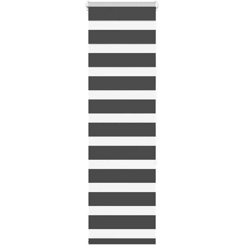 vidaXL Zavjesa zebra crna 50x150 cm širina tkanine 45,9 cm poliester Cijene