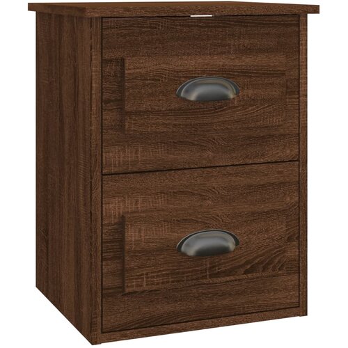 Maison Chic Stenska Nočna omarica - Nočna miza rjavi hrast 41,5x36x53 cm, (21687567) Slike
