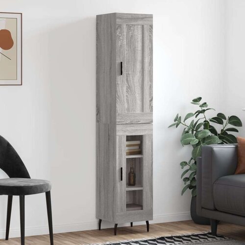  Visoka komoda siva sonome 34 5x34x180 cm od konstruiranog drva Cene