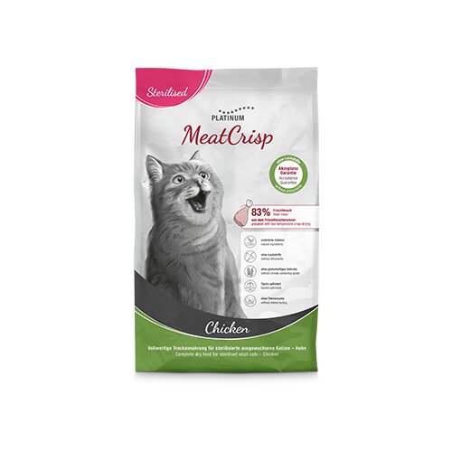 Platinum hrana za sterilisane mačke MeatCrisp Piletina 400gr Slike