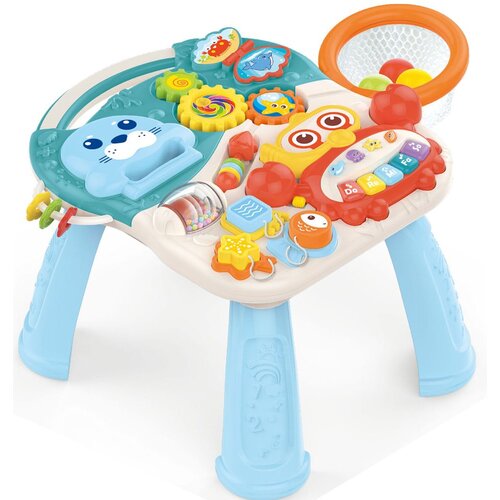 Woopie 4 u 1 guralica za bebe - plavo-žuta Slike
