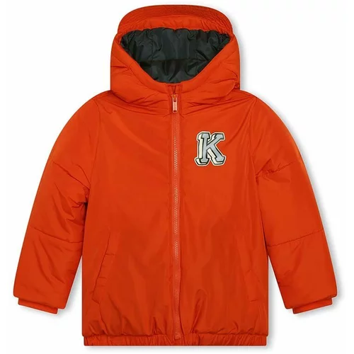 Kenzo Kids Otroška jakna oranžna barva