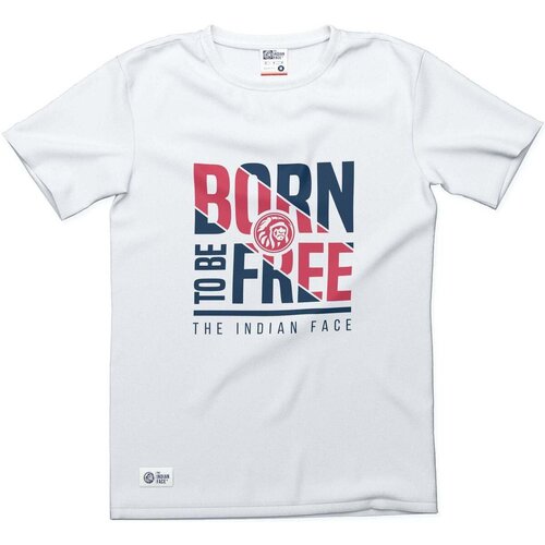 The Indian Face Majice s kratkimi rokavi Born to be Free Bela Slike