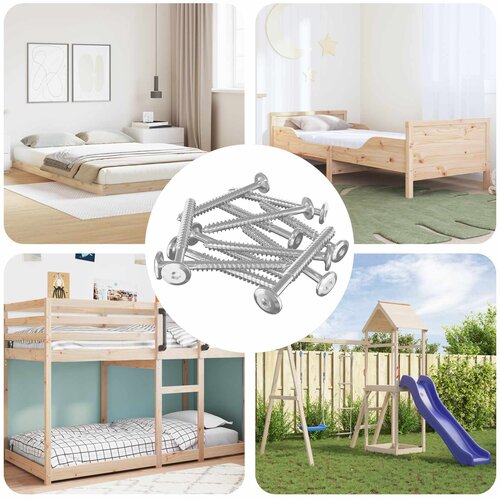  Drvene vijake 1350 pcs Srebrno Čelik Cijene