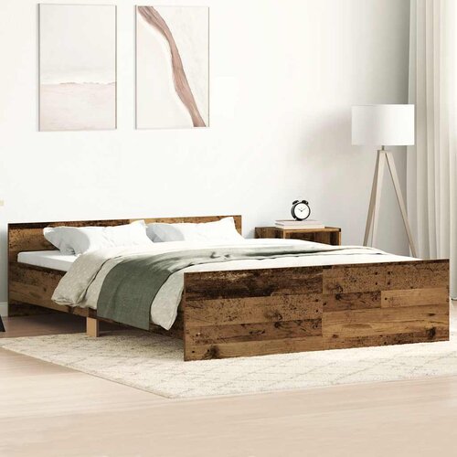 Furnova Posteljni okvir brez vzmetnice star les 140x200 cm, (21935710) Slike