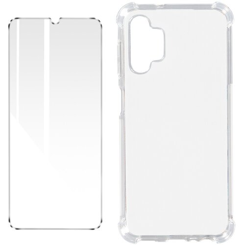 AVIZAR samsung galaxy A13 4G premium 360° protection pack: mehka torbica iz kaljenega stekla, odporna na udarce - prozorna, (20632179) Cene