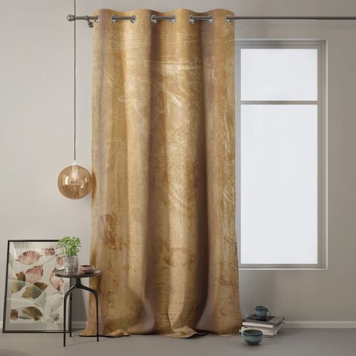 Restilo Gorčično rumena zavesa AmeliaHome Velvet, 140 x 270 cm Slike