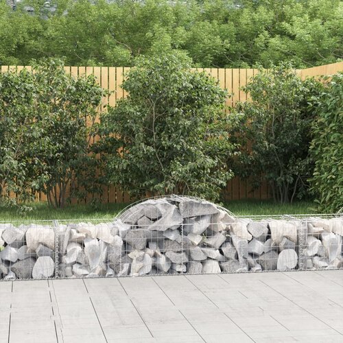  Lučne gabionske ko&scaron;are 18 kom 200x50x40/60 cm pocinčano željezo Cijene