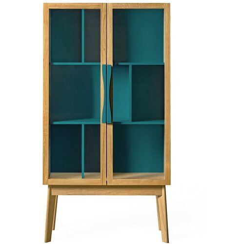 Woodman tirkizno plava vitrina Avon Slike