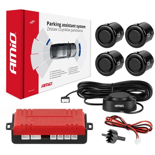 Amio Set parking senzora sa buzerom i centralnom jedinicom 4/1 18mm crni Cijene