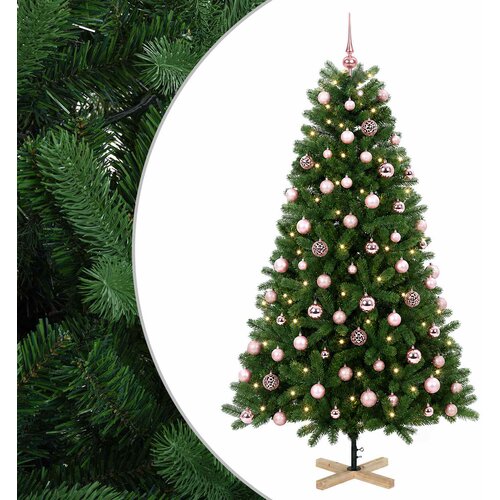  Umjetno božićno drvce s kuglicom 240 cm 300 LED lampica Slike
