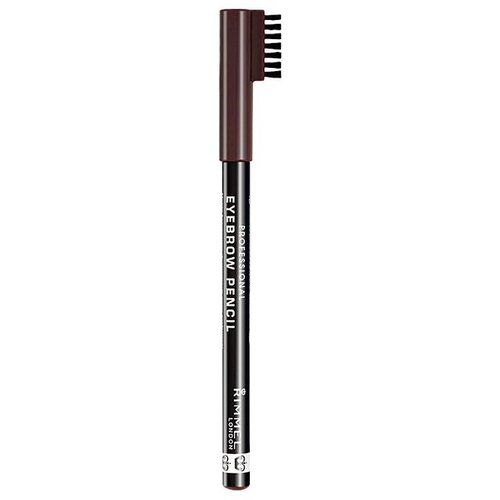 Rimmel London professional Eyebrow Pencil olovka za obrve s kistom 1,4 g nijansa 001 Dark Brown za žene Cijene