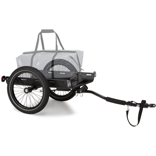 Klarfit Companion Travel, prikolica, 40 kg, kolesarska prikolica, črna / les Cene