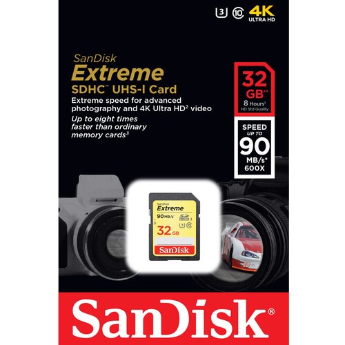 San Disk 32 GB SDHC Extreme 90MB/s UHS-I U3 Cijene