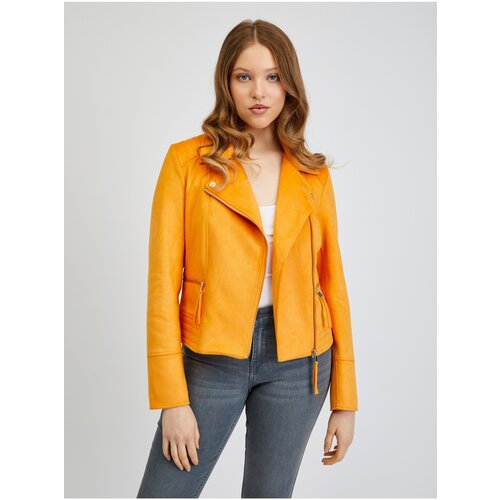 Orsay Orange Women's Leatherette Jacket in Suede - Women Cene