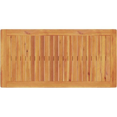  Vrtni set za objed 3 kom. Smeđa Čvrsto drvo akacije 110 x 55 x 75 cm Slike