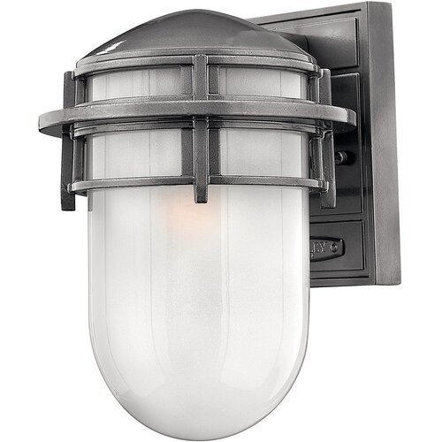 Elstead Lighting Elstead Reef 1 majhna zunanja stenska svetilka iz hematita IP44, E27, (22100080) Cene
