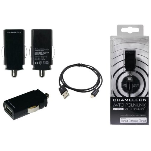 Chameleon Avto polnilnik MSH-SC-031 (2,1A) USB-Lightning MFI (za Apple iPhone) Slike