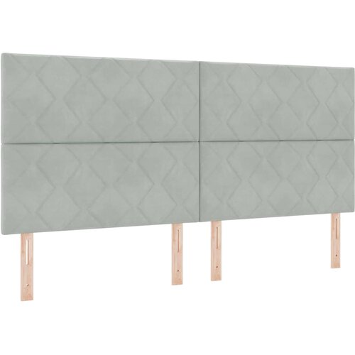  Krevet s opruga kutije Svijetlo siva 200 x 200 cm Bar&amp;scaron;un Slike