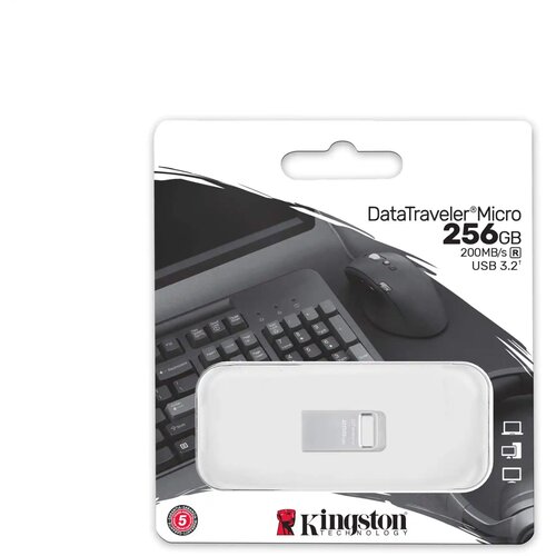 Kingston DataTraveler Micro USB 256GB 3.2 Gen 1 DTMC3G2/256GB USB ključ Slike