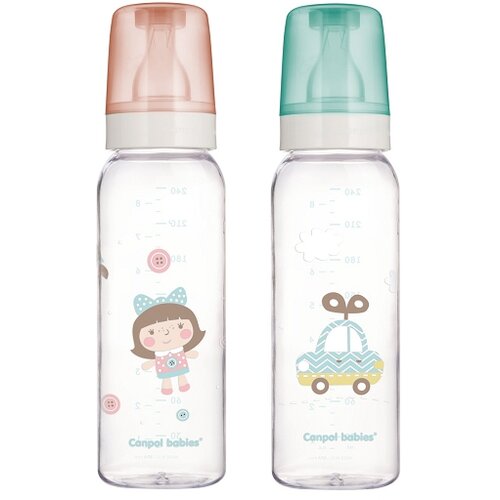 Canpol BABIES STAKLENA FLASICA 42/201 240ML "PRINT" Cene