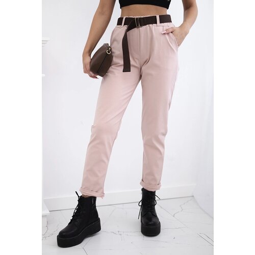 Beloved Harvey hlače s pasom blush Cene