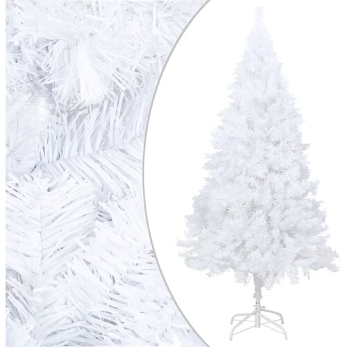 vidaXL Umetna novoletna jelka z debelimi vejami bela 210 cm PVC Cene