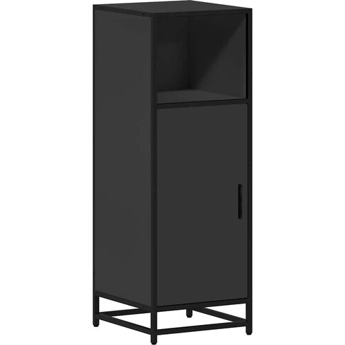 Maison Chic Kopalniška omarica - Kopalniški kabinet črna 35x37,5x100 cm inženirski les, (21794894) Cene