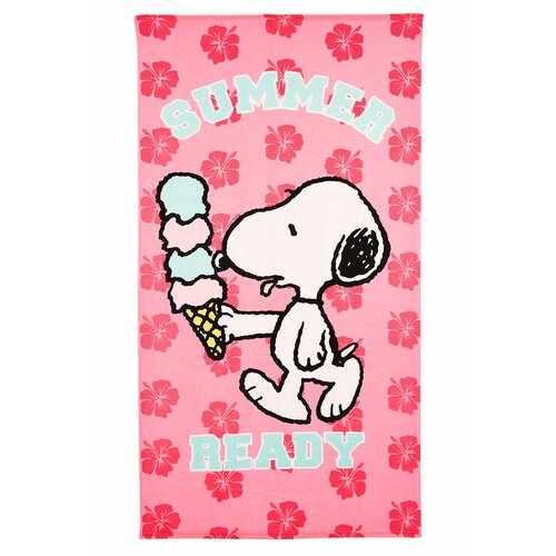 Kids movie heroes dečiji peškir za plažu Snoopy roze Slike