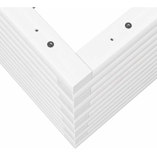  Vrtna sadilica bijela 80x80x46 cm od masivne borovine Slike