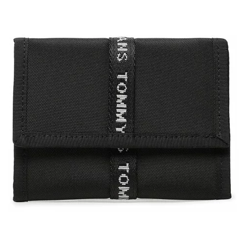 Tommy Jeans Velika moška denarnica Tjm Essential Nylon Trifold AM0AM11220 Črna