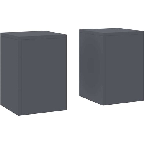  Stalak za biljke 2 pcs Antracit 24 x 24 x 35 cm Čelik Slike