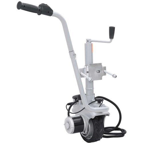 VidaXL Podporno kolo za prikolico motorizirano 12 V 350 W aluminij Slike