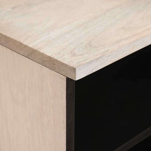  ormar s ladicama Bijelo 105 x 33 x 46 cm masivno drvo manga Slike